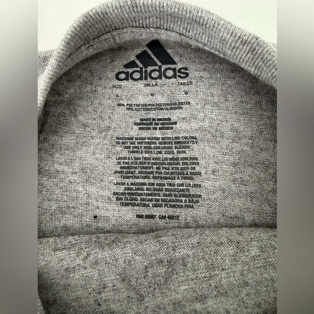 Adidas Kids Boys Gray Soccer Graphic Tee nwt - Picture 11 of 16